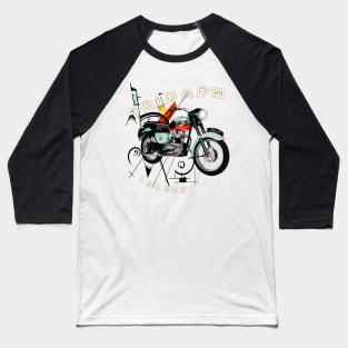 Legendary Triumph T120 Bonnie Motorcycle Baseball T-Shirt